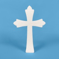 Croix Halloween en polystyrène à peindre et décorer