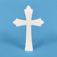 Croix Halloween en polystyrène à peindre et décorer