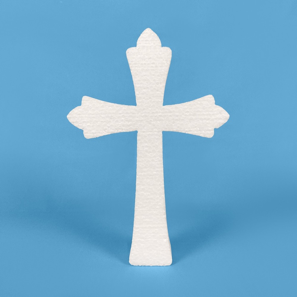 Halloween cross polystyrene to paint and decorate