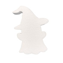 Fantasma con sombrero de bruja de poliestireno para Halloween y decoración