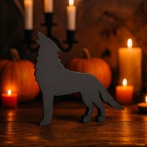 Heulender Wolf aus Styropor | Tiere & Halloween