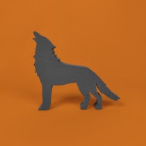 Howling wolf polystyrene to paint and decorate