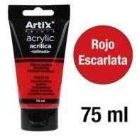 Rosso Scarlatto – Pittura acrilica satinata 75 ml per polistirene