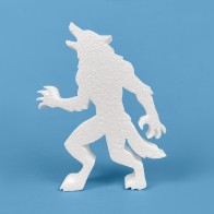 Hombre lobo de poliestireno para Halloween