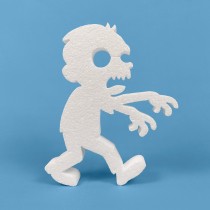 Zombi de poliestireno para Halloween