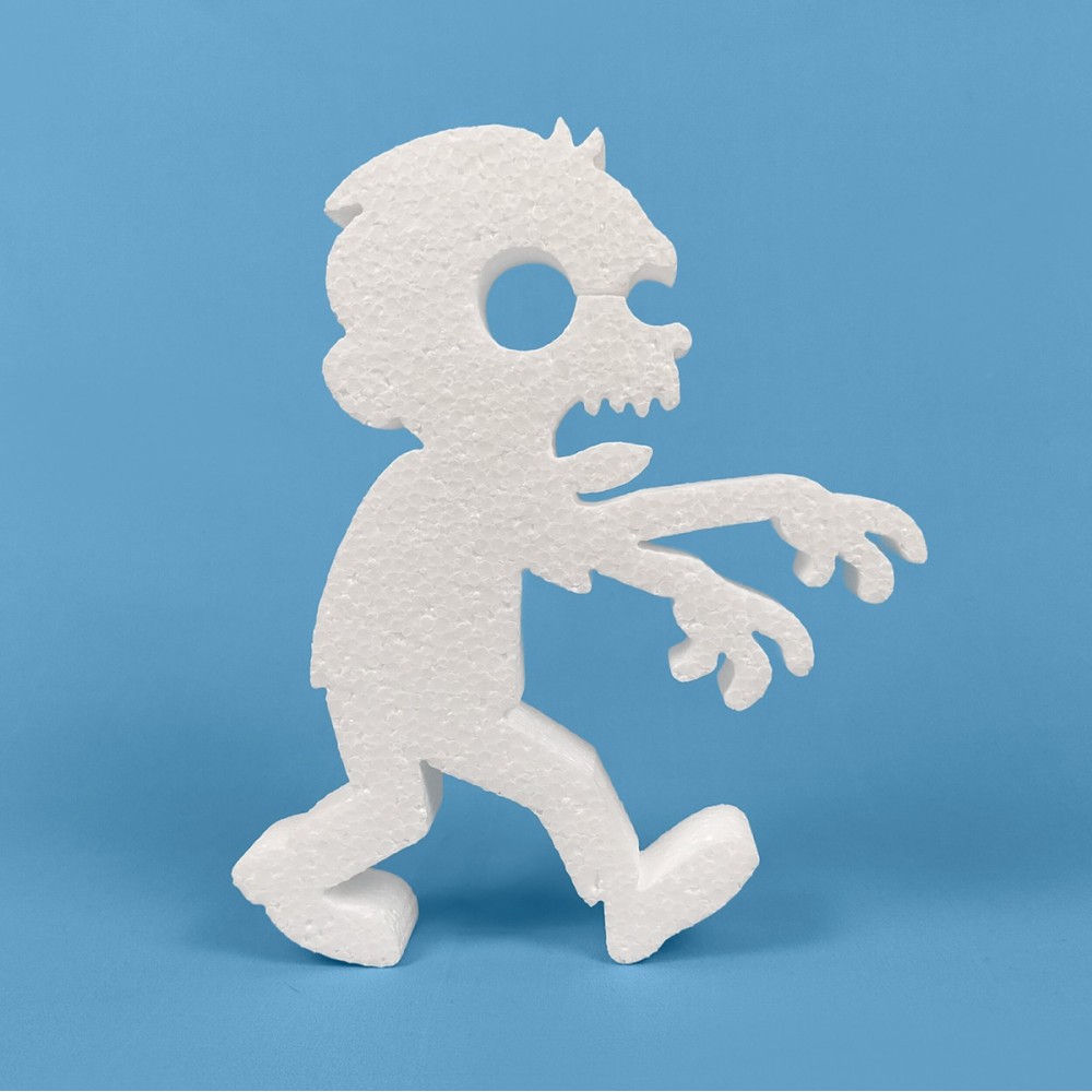 Zombi de poliestireno para Halloween