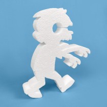Zombi de poliestireno para Halloween