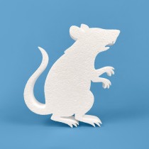 Rata maléfica de poliestireno para Halloween