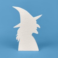 Tête de sorcière en polystyrène à peindre et décorer