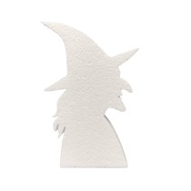 Hexenkopf aus Styropor für Halloween, Partys und gruselige Dekoration