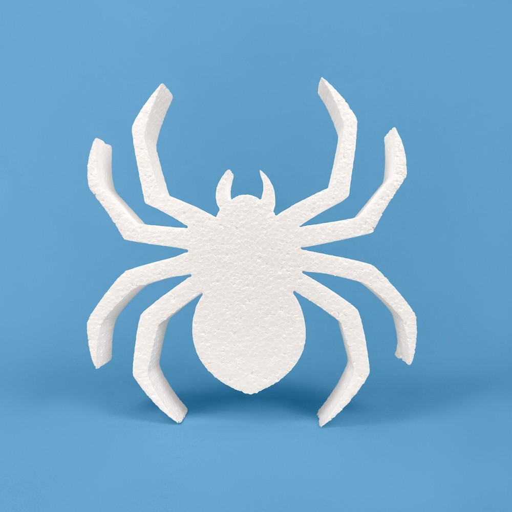 Araña espeluznante de poliestireno para Halloween