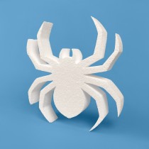 Araña espeluznante de poliestireno para Halloween