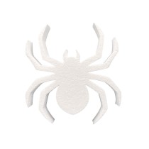 Gruselige Spinne aus Styropor für Halloween und Horror-Dekoration