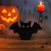 Gatto pipistrello in polistirolo da decorare