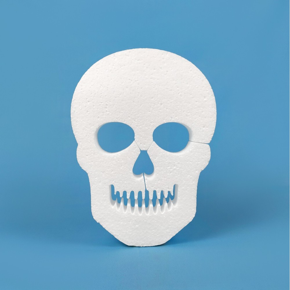 Calavera Día de los Muertos de poliestireno para decorar Calavera Día de los Muertos de poliestireno para decorar