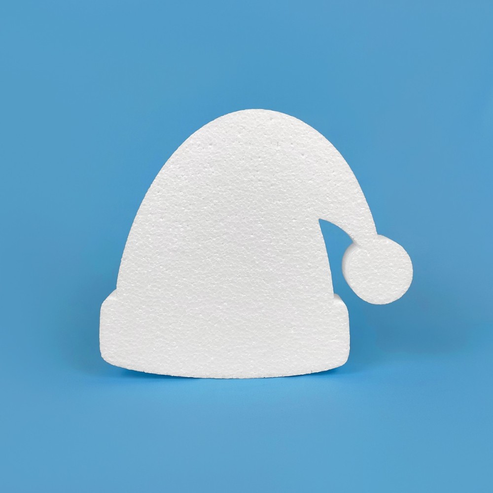 Bonnet de Noël en polystyrène à décorer Bonnet de Noël en polystyrène à décorer