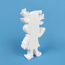 Reno elfo de Navidad de poliestireno para decorar