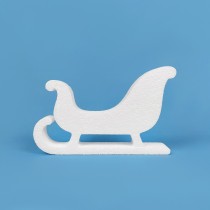Christmas sleigh polystyrene decoration