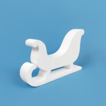 Christmas sleigh polystyrene decoration