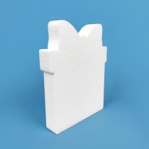 Silhouette de cadeau carré en polystyrène à décorer