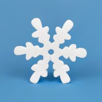 Fiocco di neve – modello fantasia in polistirene da decorare