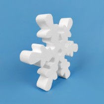 Flocon de neige – modèle fantaisie en polystyrène à décorer