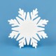 Snowflake – crystal model polystyrene decoration