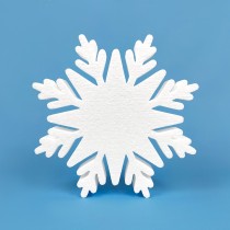 Flocon de neige – modèle cristal en polystyrène à décorer