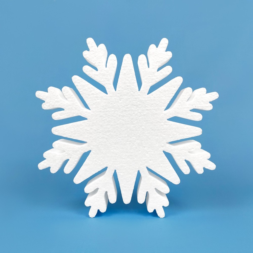 Snowflake – crystal model polystyrene decoration Snowflake – crystal model polystyrene decoration