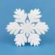 Snowflake – frosted model polystyrene decoration