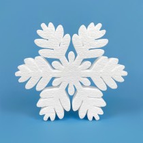 Snowflake – frosted model polystyrene decoration