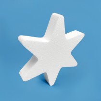 Stella a 6 punte in polistirene da decorare