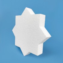 Estrella oriental de poliestireno decorativa
