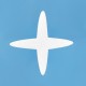 Stella grafica in polistirene da decorare