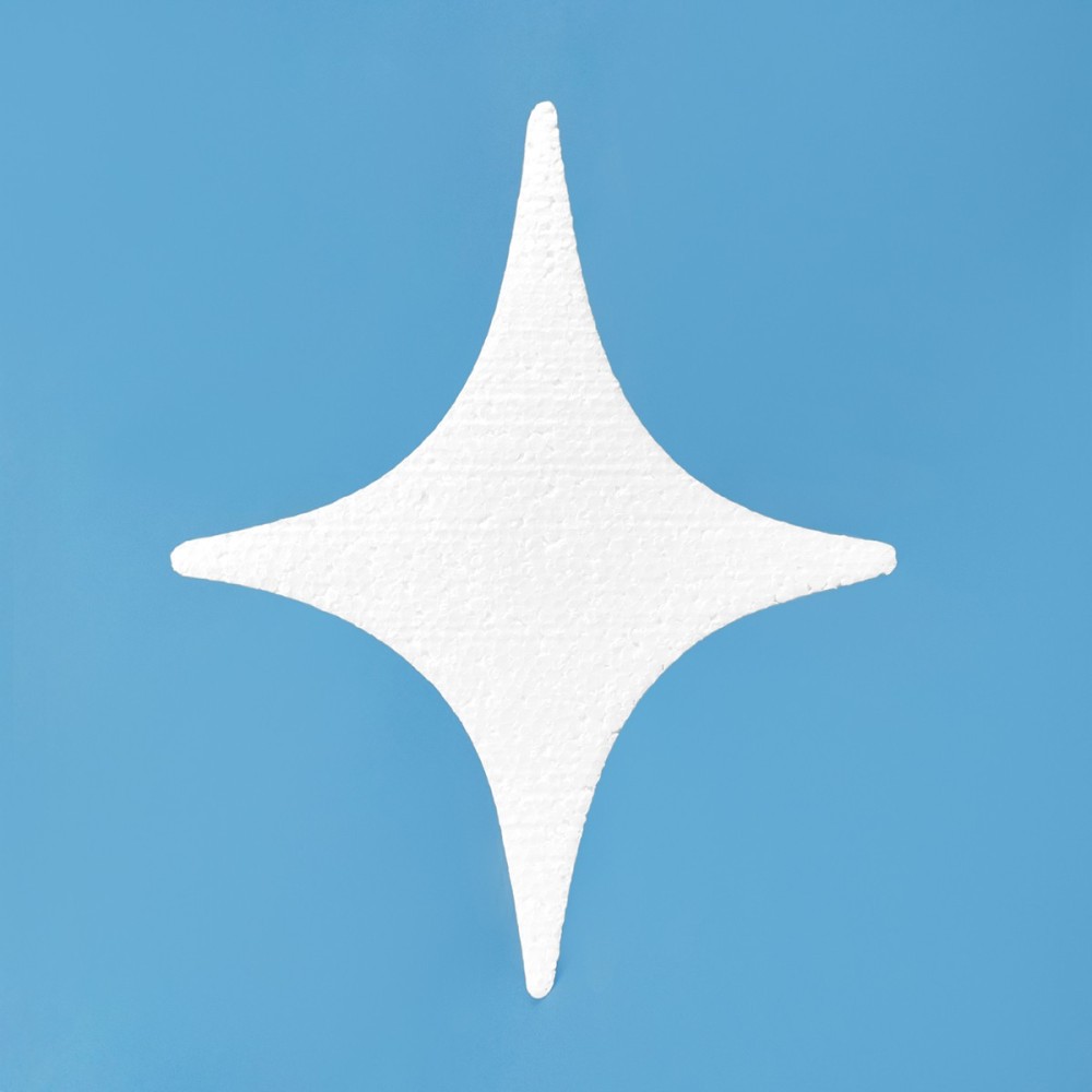 Étoile brillante en polystyrène à décorer