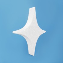 Stella brillante in polistirene da decorare