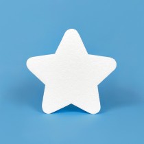 Estrella infantil de poliestireno para decorar