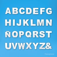 Letras de Poliestireno Tipografía Arial – Decoración Personalizada para Eventos