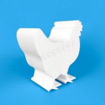 Chicken polystyrene shape for farm, Easter decorations and DIY crafts