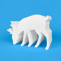 Grazing reindeer polystyrene decoration