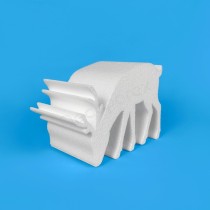 Renne broutant en polystyrène à décorer