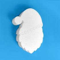 Testa di Babbo Natale in polistirene da decorare