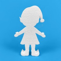 Christmas elf boy polystyrene decoration