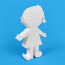 Elfo niño de Navidad de poliestireno para decorar