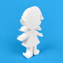 Lutin fille en polystyrène à décorer