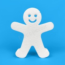 Omino di pan di zenzero in polistirene da decorare