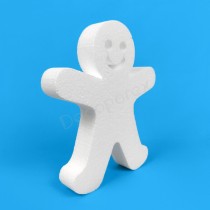 Omino di pan di zenzero in polistirene da decorare