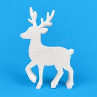 Reindeer with head raised polystyrene decoration