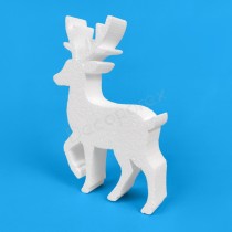 Renne tête levée en polystyrène à décorer