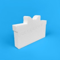 Figura de regalo rectangular de poliestireno para decorar